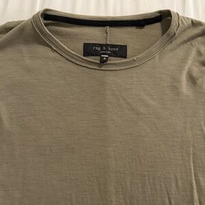 Rag & Bone Men's Khaki Short Sleeve Tee